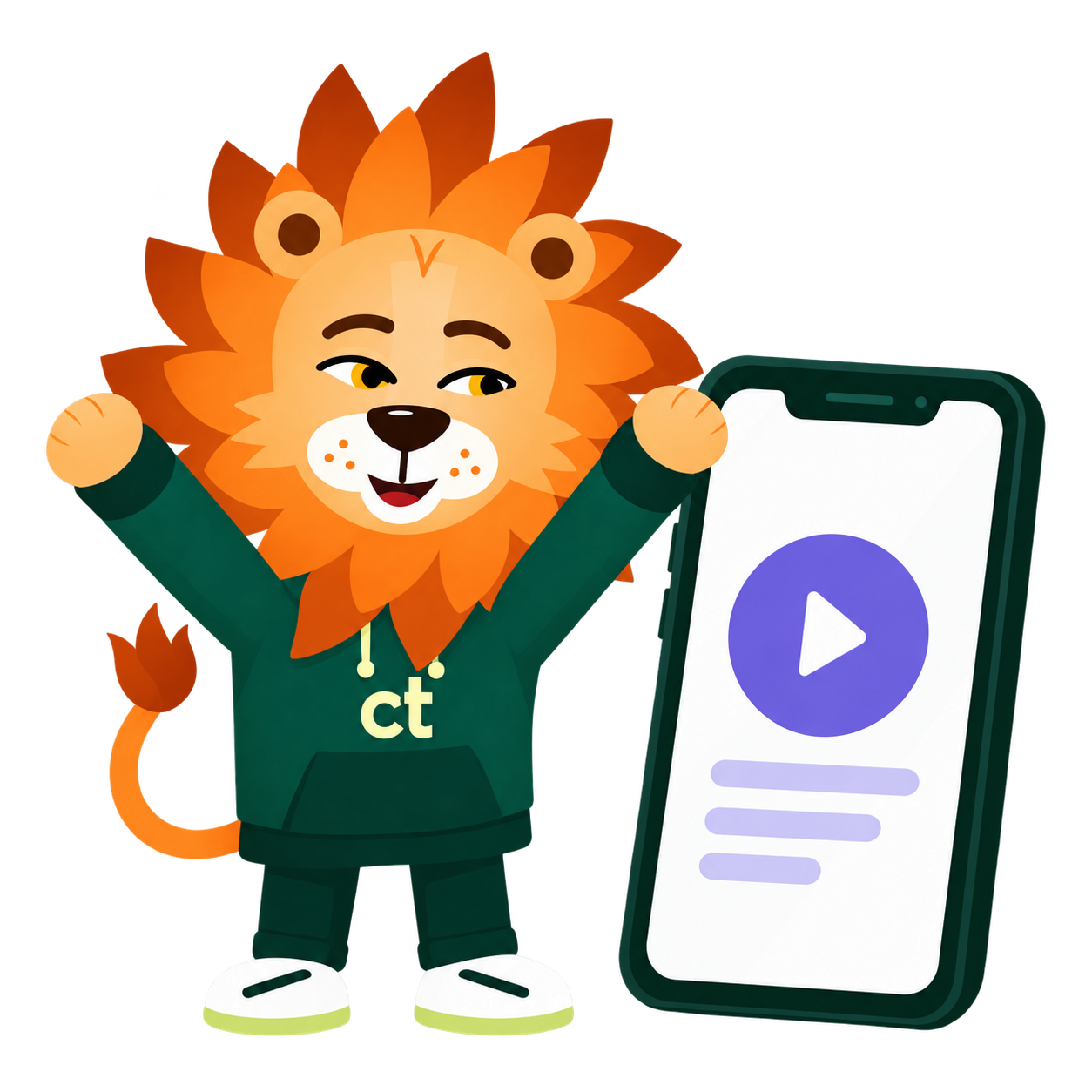 Leo, MyCyberTutor’s curious lion